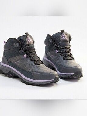 ​Hi-Tec Mauna Women’s Waterproof Hiking Boots Grey Lilac Purple Ankle Trail Sz 7